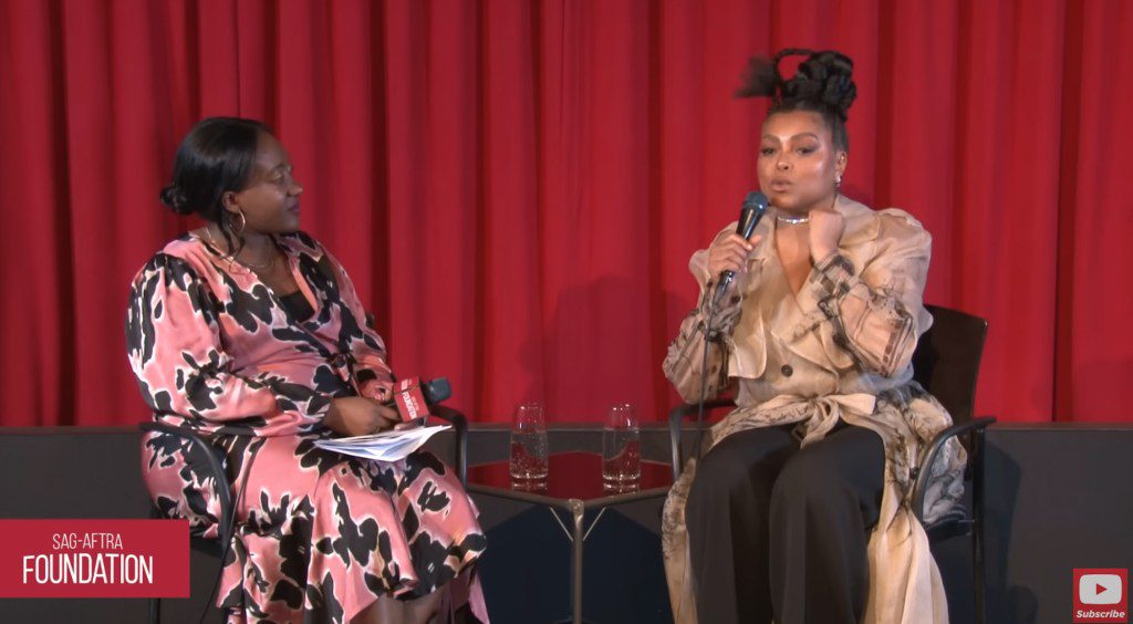 Taraji P. Henson habla en el escenario