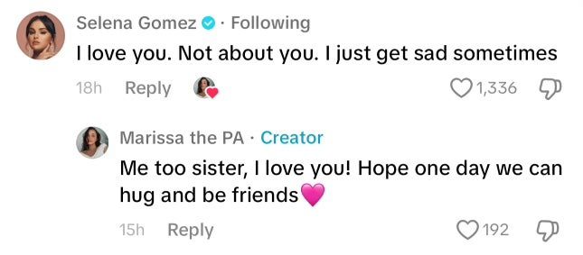 Selena Gomez dice que se siente 